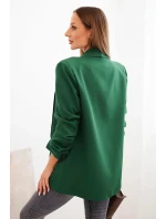 Sako s klopami elegantní zelené