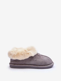 Dámské Papuče Se Svrškem Šedou Lanoze