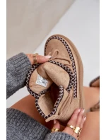 Dámské Sněhule S Výšivkou Na Platformě Hnědé Naleris