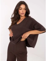 Jumper IT SW 2202.52 tmavě hnědý