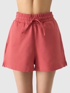 Dámské teplákové šortky 4F - korálové