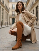 Dámské semišové velbloudí boty FashionStreet ZY1336 Dámské semišové velbloudí boty FashionStreet ZY1336