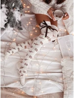 Milena ponožky 1139-000 Vánoční ponožky se stuhou 37-41