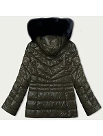 Dámská prošívaná zimní bunda khaki (V775) Dámská prošívaná zimní bunda khaki (V775)