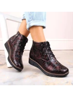 Filippo W PAW376B vínové zateplené kožené boty na podpatku Filippo W PAW376B vínové zateplené kožené boty na podpatku