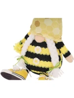 GNOM SITTING GHOST 35+6CM IN TRAMPS SPRING DECORATION dětské