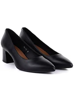 Dámské lodičky na podpatku černé Sergio Leone PB413