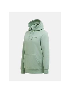 Pánská mikina PEAK PERFORMANCE M Original Small Logo Hood, zelená barva