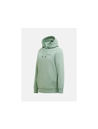 Pánská mikina PEAK PERFORMANCE M Original Small Logo Hood, zelená barva