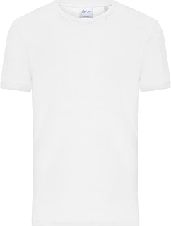 Daiber 8040 Pánské bio tričko s jemným žebrováním 02.8040 white