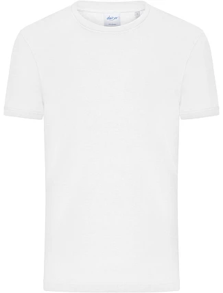 Daiber 8040 Pánské bio tričko s jemným žebrováním 02.8040 white Daiber 8040 Pánské bio tričko s jemným žebrováním 02.8040 white