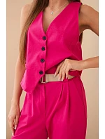 Set vesta + kalhoty světle růžová