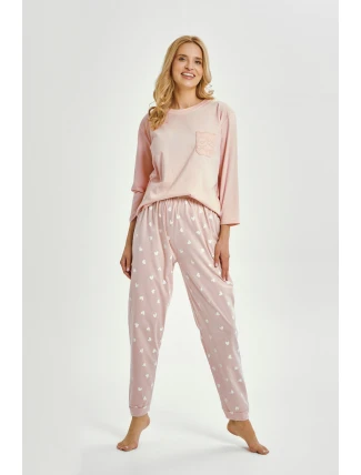 3442 DÁMSKÉ DLOUHÉ PYŽAMO NORI S-XL 3442 DÁMSKÉ DLOUHÉ PYŽAMO NORI S-XL