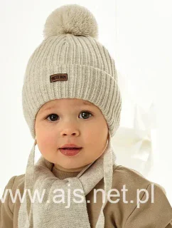 AJS 48-316 Chlapecká sada čepice+šátek