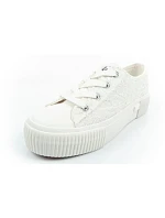 Lee dámské sportovní boty Isla trainers white platform lace-up dámské