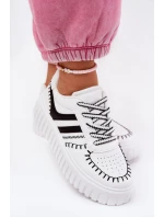 Dámské Tenisky Na Platformě Bílo-Černé Ofenale