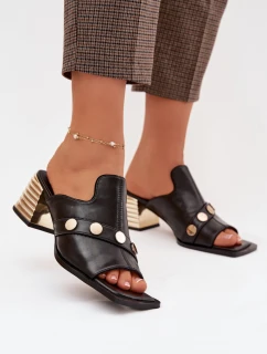 Klapky na podpatku model 225350 Step in style