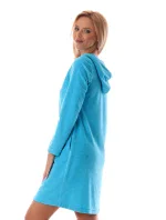 Dámský župan Bari s kapucí 3864 blue atoll - Vestis
