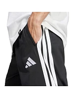 Pánské kalhoty adidas 3-Stripes Tricot Regular-Fit Open Hem černé JI8802