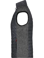 Daiber JN 739 Dámská pletená hybridní vesta 02.0739 grey melange/anthracite melange Daiber JN 739 Dámská pletená hybridní vesta 02.0739 grey melange/anthracite melange