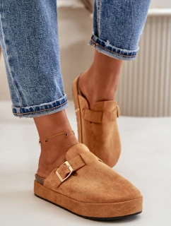 Dámské Klapky Na Platformě Se Zlatou Sponou Camel Terilaina