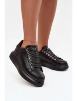 Dámské kožené tenisky GOE – černé