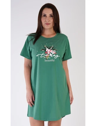 Dámská noční košile s krátkým rukávem Today is bautiful Dámská noční košile s krátkým rukávem Today is bautiful