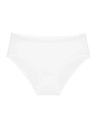 Dámské kalhotky Feel Of Cotton Midi - WHITE - bílé 0003 - TRIUMPH Dámské kalhotky Feel Of Cotton Midi - WHITE - bílé 0003 - TRIUMPH