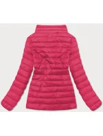 Lehká růžová dámská prošívaná bunda (20311-266)