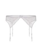 Dámský podvazkový pás Rose white - JULIMEX