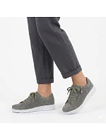 Dámské kožené boty na platformě zelené M.Daszynski 26PB17-04