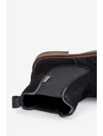 Semišové Pánské Kotníkové Boty Big Star OO174192 Černé Semišové Pánské Kotníkové Boty Big Star OO174192 Černé