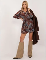 Šaty DHJ SK 19861 6.42 hnědá Šaty DHJ SK 19861 6.42 hnědá