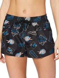 Dámské plážové šortky KW0KW01060-0GM černá - Calvin Klein
