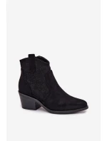 Boty na podpatku model 224621 Step in style Boty na podpatku model 224621 Step in style