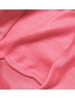 Růžová dámská tepláková mikina se stahovacími lemy (W01-58) Růžová dámská tepláková mikina se stahovacími lemy (W01-58)