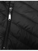 Tenká černá dámská prošívaná vesta se stojáčkem (16M9063-392) Tenká černá dámská prošívaná vesta se stojáčkem (16M9063-392)