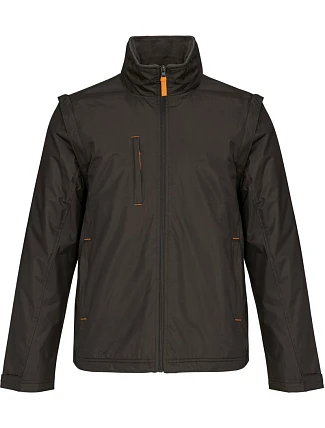 Kariban K 639 2-v-1 bunda s odepínacími rukávy 20.K639 dark grey/orange/dark grey Kariban K 639 2-v-1 bunda s odepínacími rukávy 20.K639 dark grey/orange/dark grey