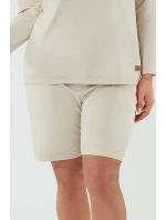 Italská móda Madri krep barva: béžová