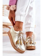 Kožená obuv Maciejka 04550-25 Zlatá