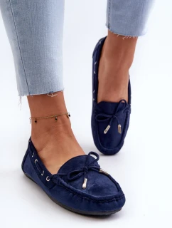 Dámské modré semišové mokasíny Si Passione