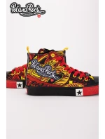Tenisky Pol'and'Rock Festival X Big Star SS174501 Černo-Červené