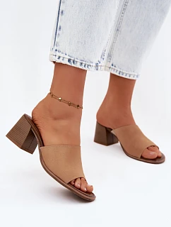 Klapky na podpatku model 228365 Step in style