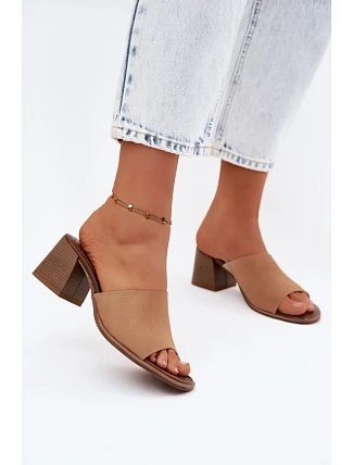 Klapky na podpatku model 228365 Step in style
