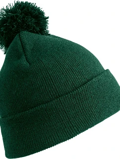 Result Headwear RC 028X Pletená čepice s bambulí 28.028X bottle green