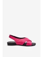 Zazoo 40407 Dámské kožené sandály Fuksie