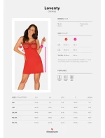 Jedinečná košilka Loventy chemise - Obsessive Jedinečná košilka Loventy chemise - Obsessive