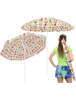 BALKONOVÝ PLÁŽOVÝ SLUNEČNÍK 180CM MIX OVOCE 1048826 BALKONOVÝ PLÁŽOVÝ SLUNEČNÍK 180CM MIX OVOCE 1048826