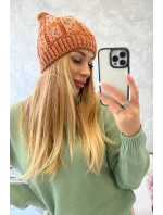 Fleecová čepice Melisa K241 oranžová+šedá Fleecová čepice Melisa K241 oranžová+šedá