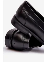 Mužské kožené polobotky Loafersy Zazoo 1570/1 Černé Mužské kožené polobotky Loafersy Zazoo 1570/1 Černé